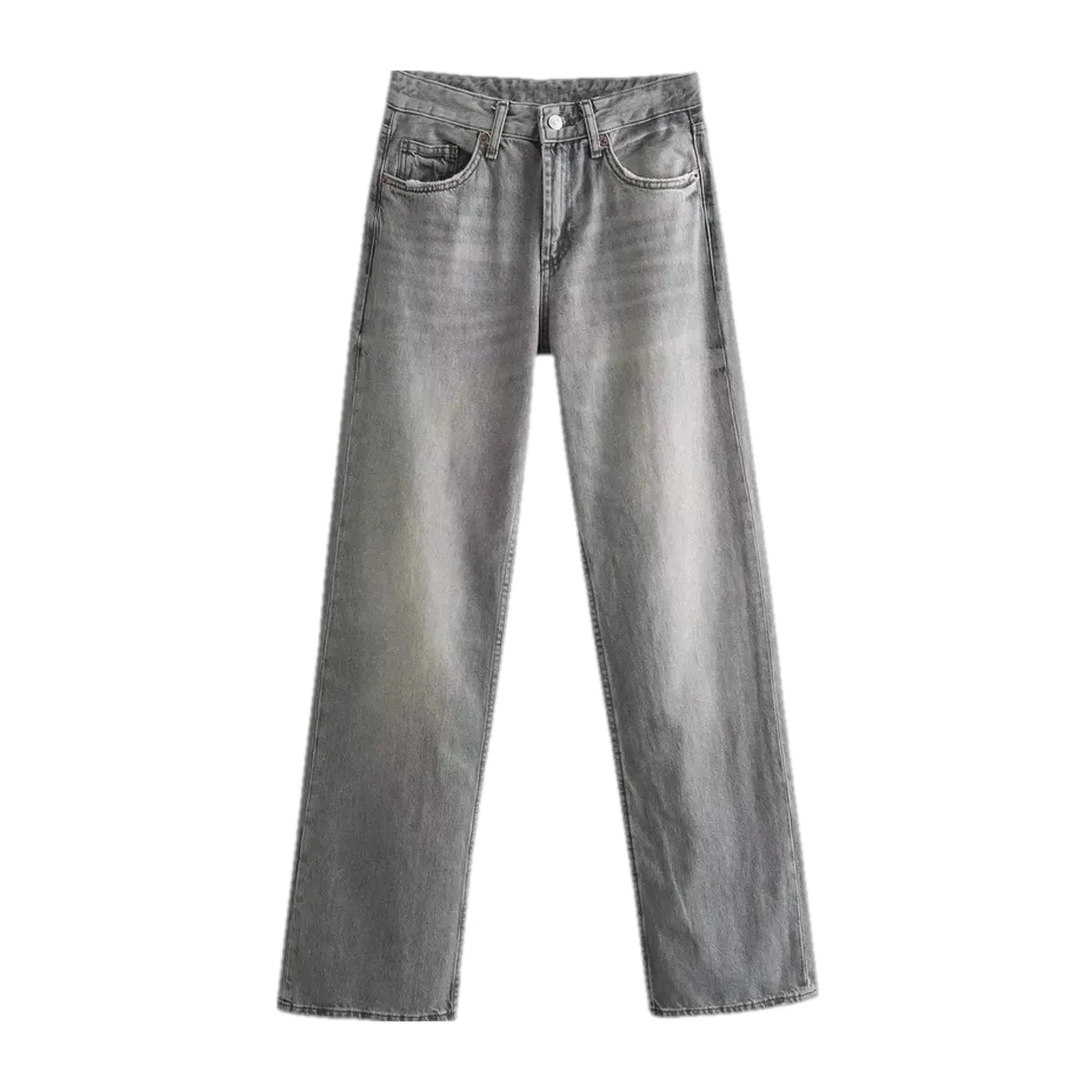 Faded casual jeans for women
