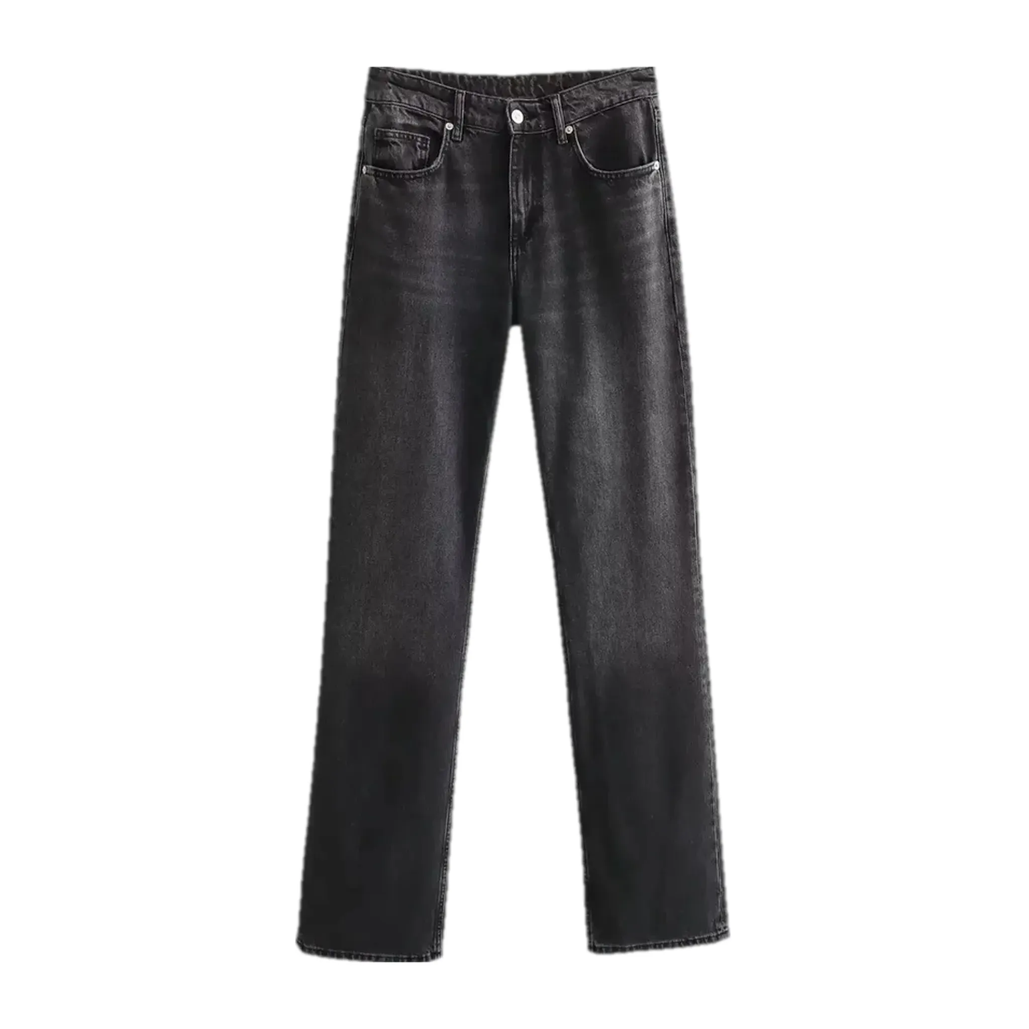 Faded casual jeans for women