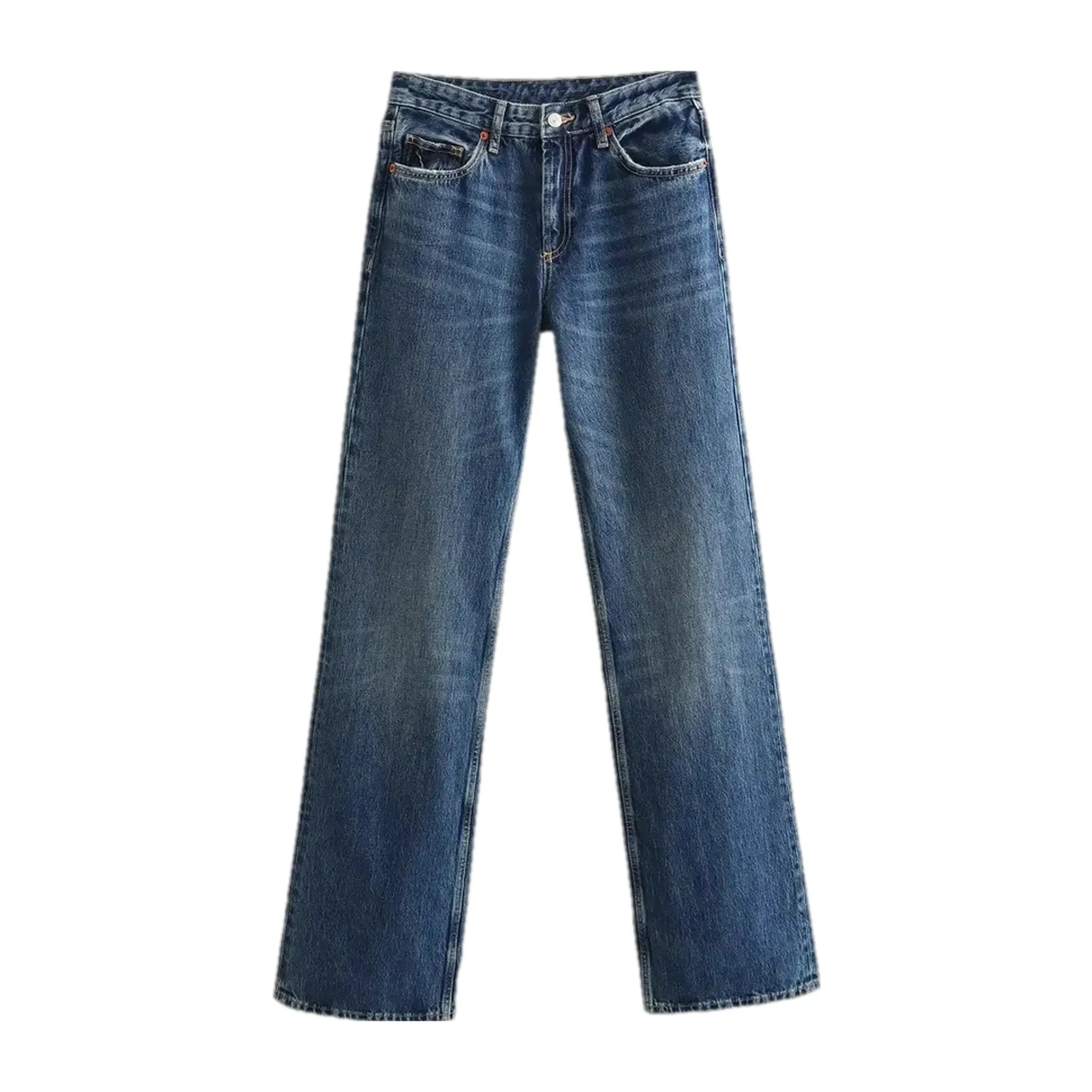 Faded casual jeans for women