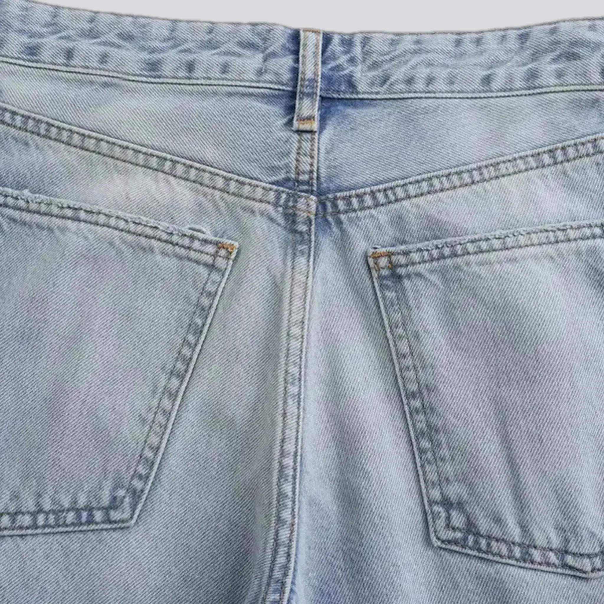 Faded casual jeans for women
