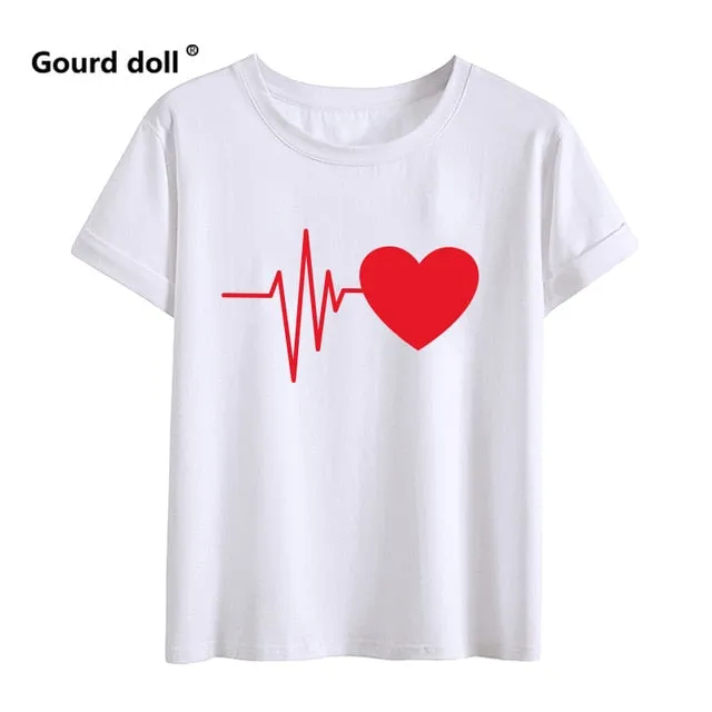 Family Matching T-shirt Heartbeat