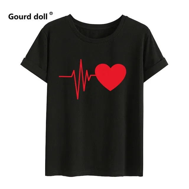 Family Matching T-shirt Heartbeat