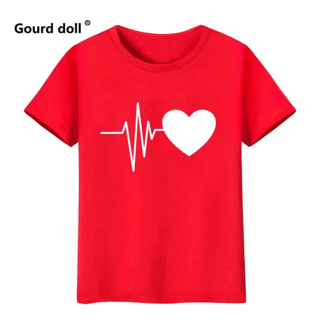 Family Matching T-shirt Heartbeat