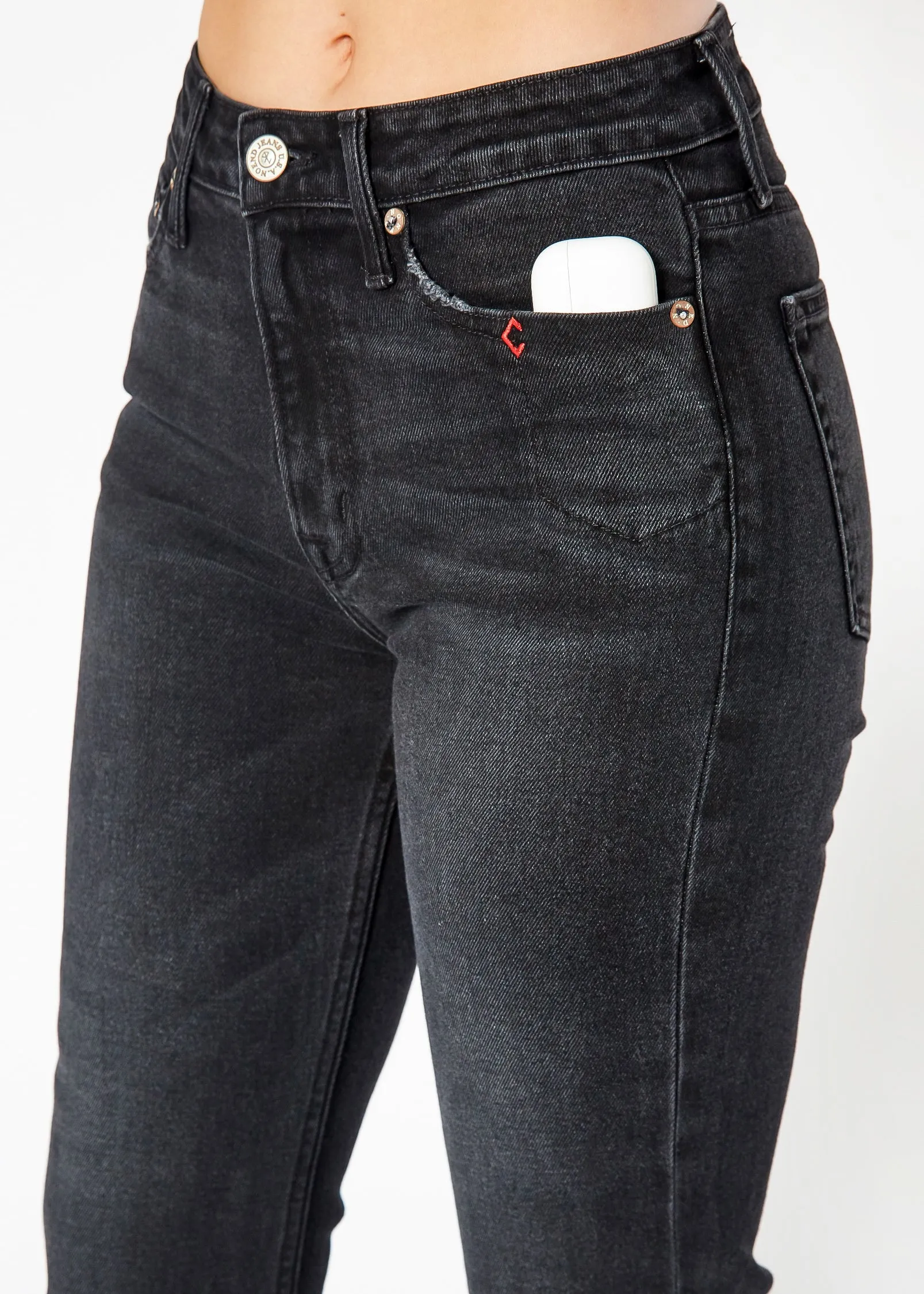 Farrah Utility Pocket Kick Flare Jeans