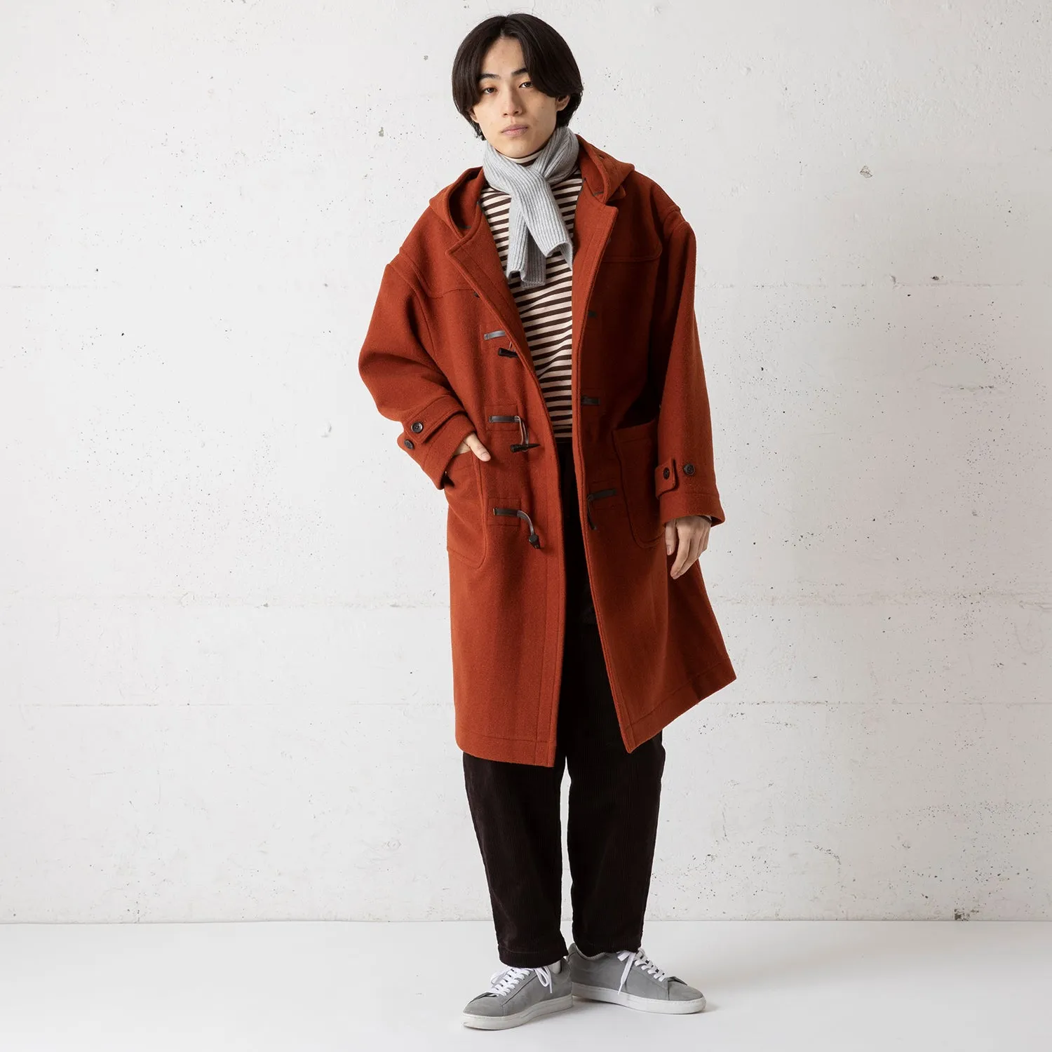 FDLT | エフディーエルティー　MELTON LOOSE DUFFLE COAT