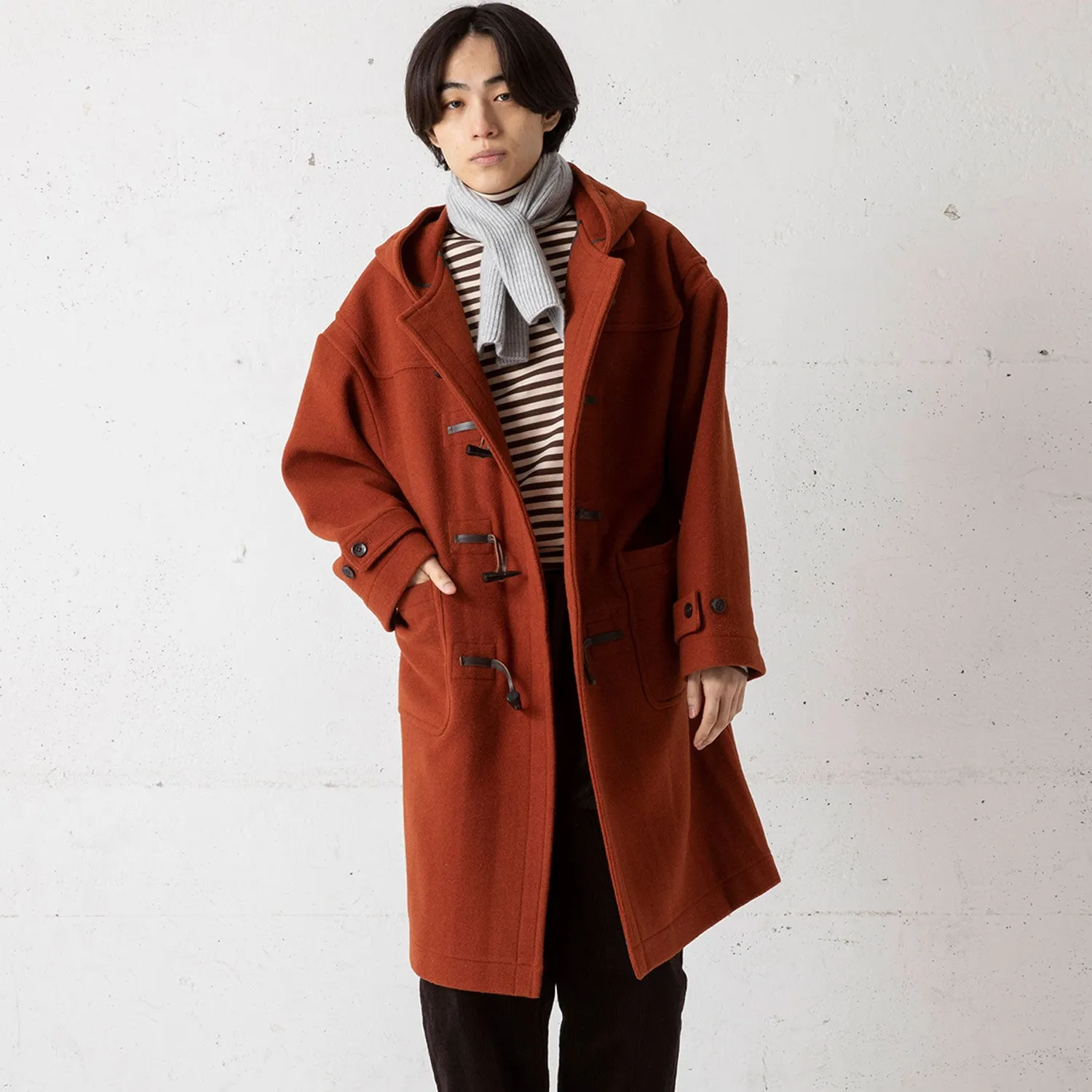 FDLT | エフディーエルティー　MELTON LOOSE DUFFLE COAT