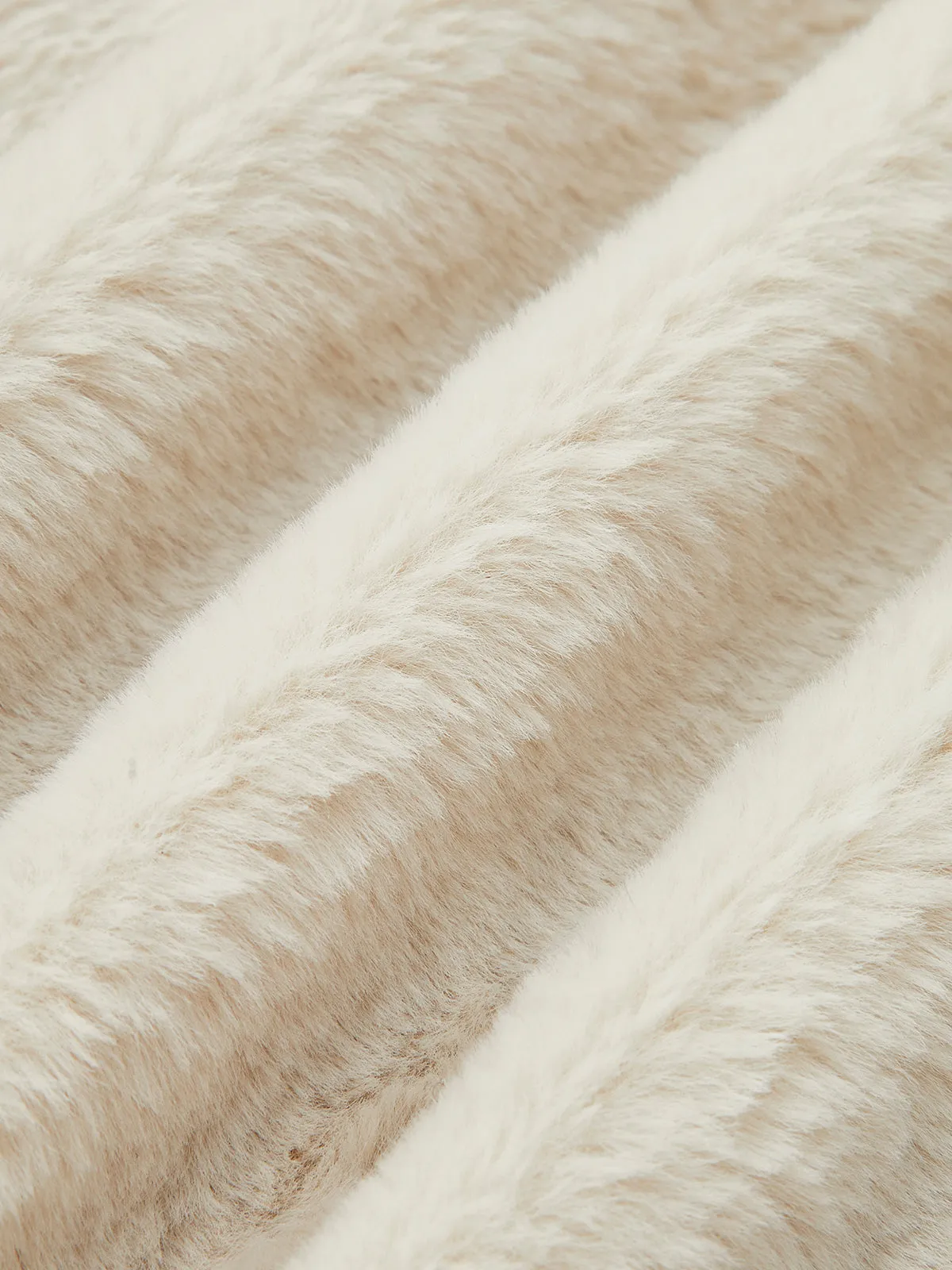 Fleece Lined Faux Leather Zipper Coat