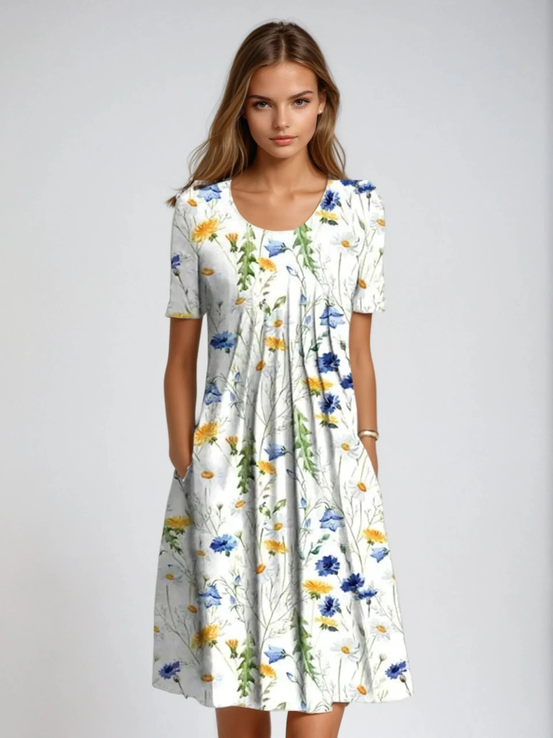 Floral Midi Dress – Relaxed Fit – Everyday Summer Style