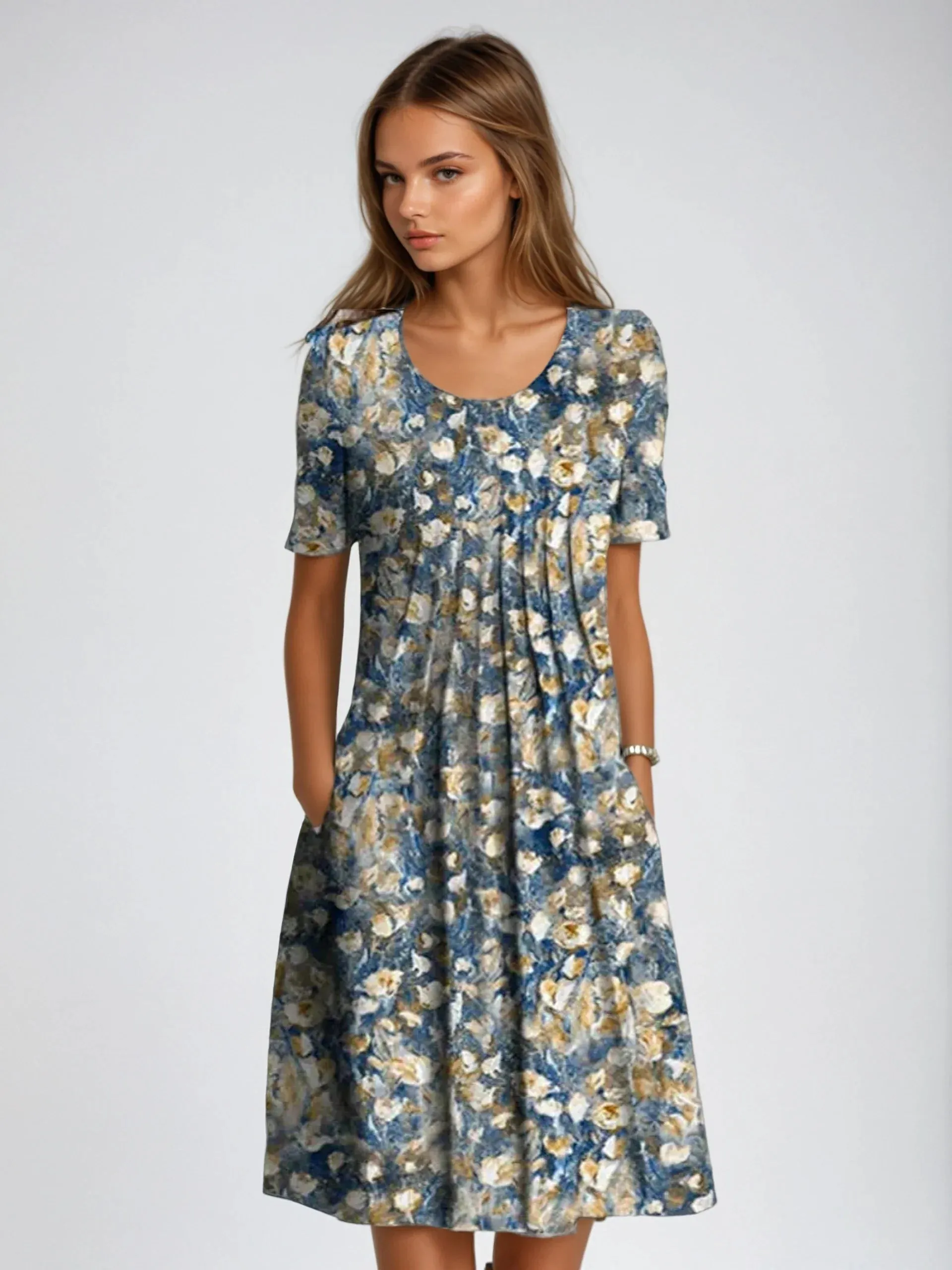 Floral Midi Dress – Relaxed Fit – Everyday Summer Style