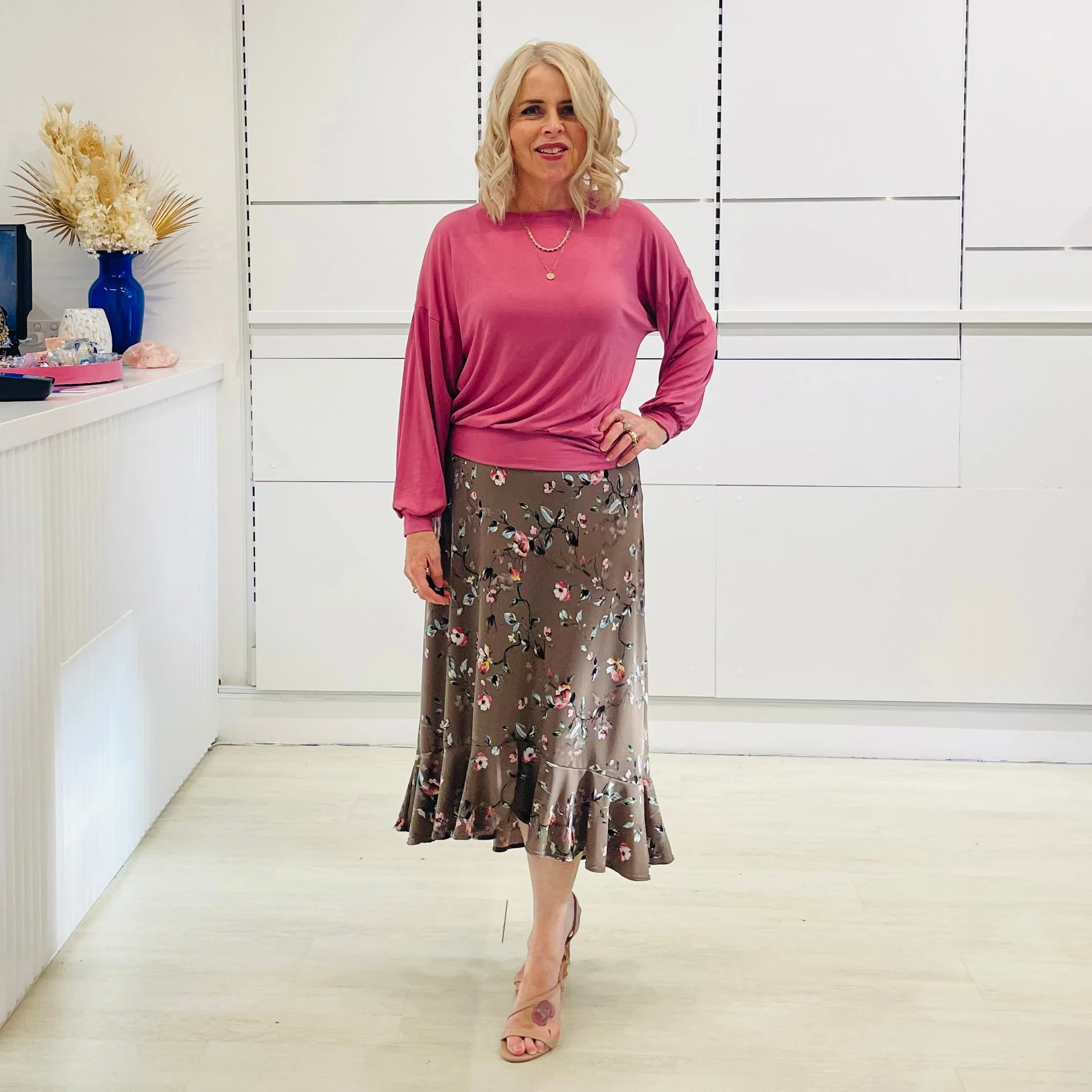Floral Rachel Ruffle Skirt
