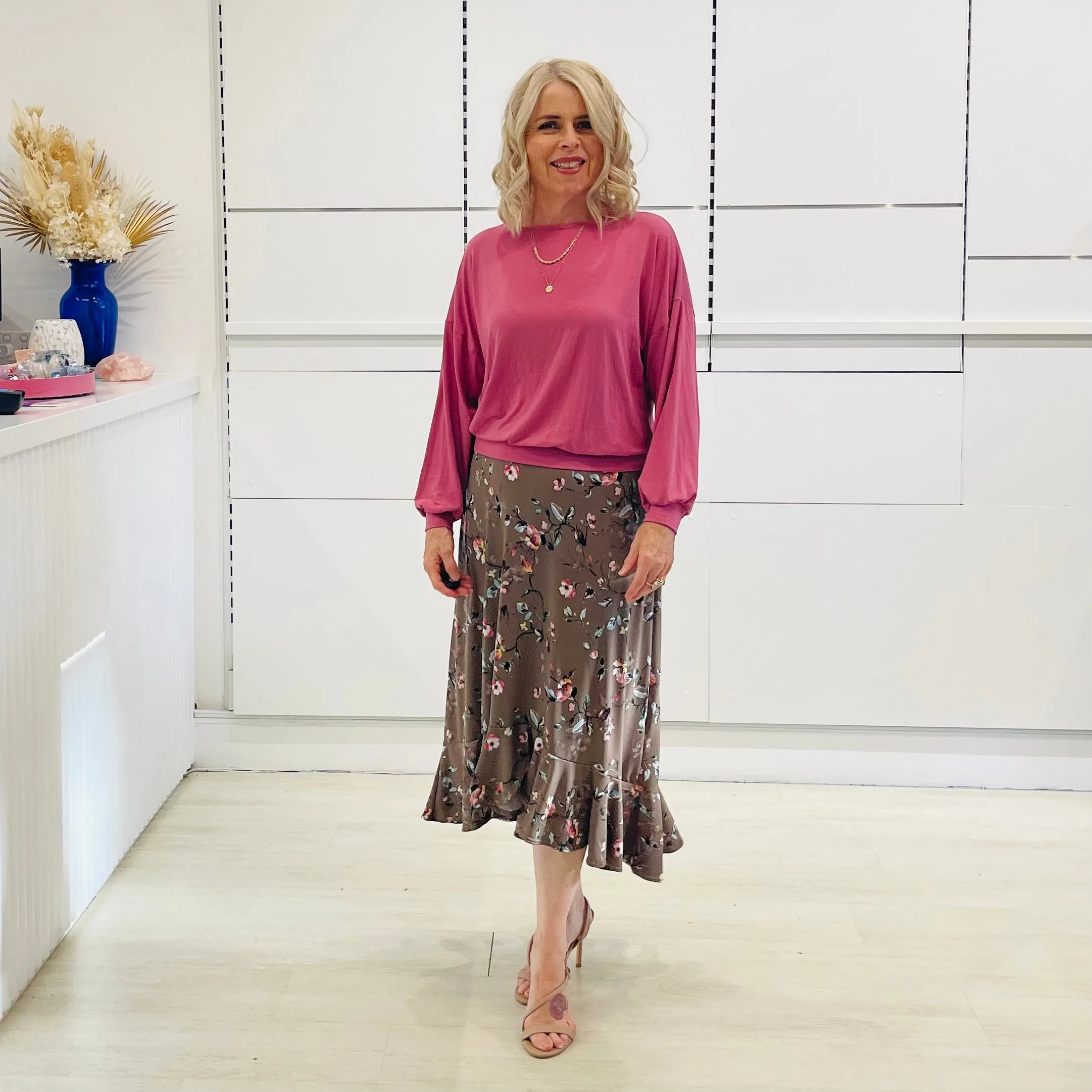 Floral Rachel Ruffle Skirt