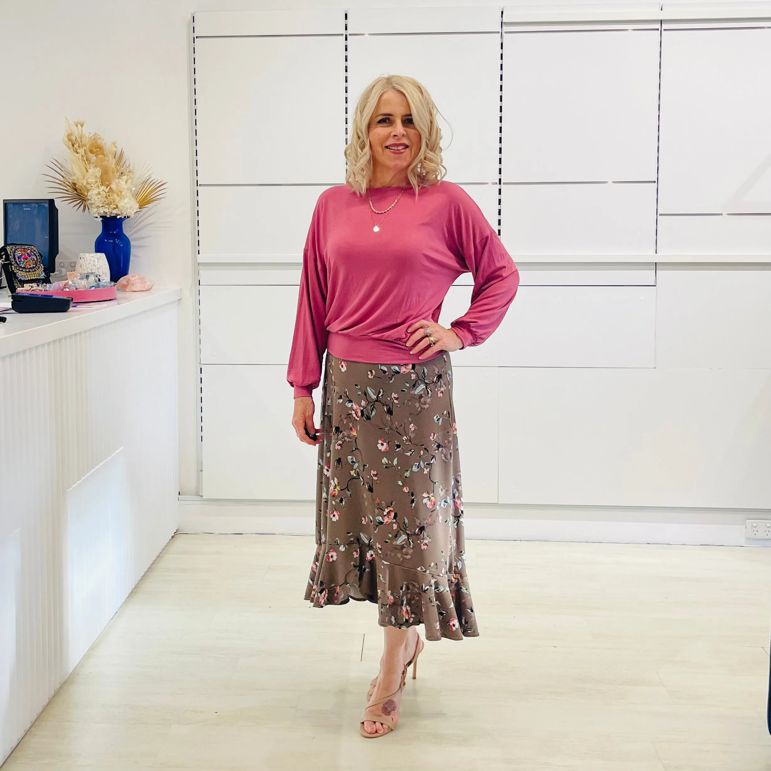 Floral Rachel Ruffle Skirt