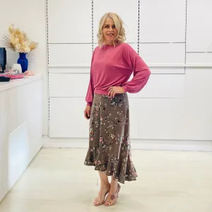 Floral Rachel Ruffle Skirt
