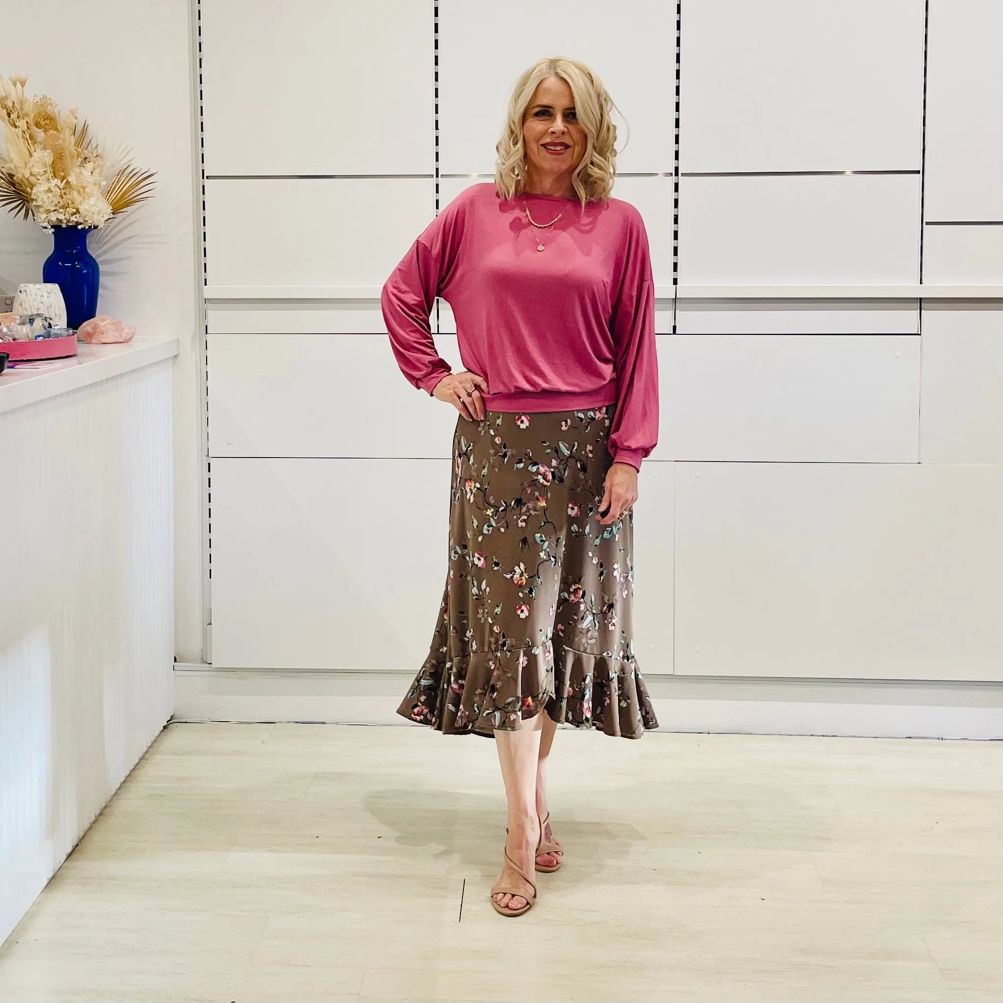 Floral Rachel Ruffle Skirt