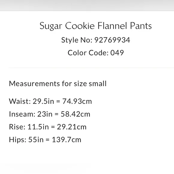 Free People Intimately Sugar Cookie Flannel Pants NWT