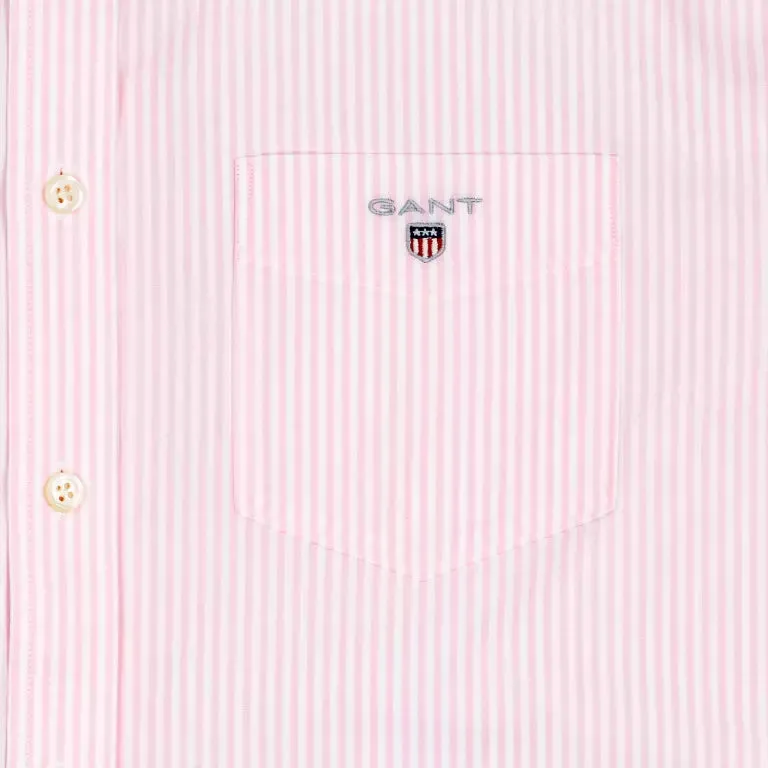 GANT Men's Shadow Rose Broadcloth Short Sleeve Banker Shirt Size M NWT
