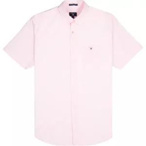 GANT Men's Shadow Rose Broadcloth Short Sleeve Banker Shirt Size M NWT