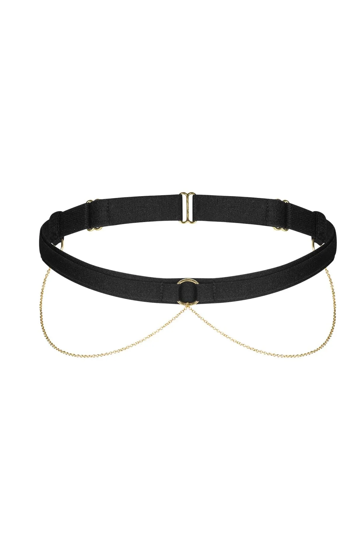 Garterbelt with Gold Chain Detail
