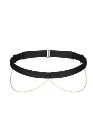 Garterbelt with Gold Chain Detail