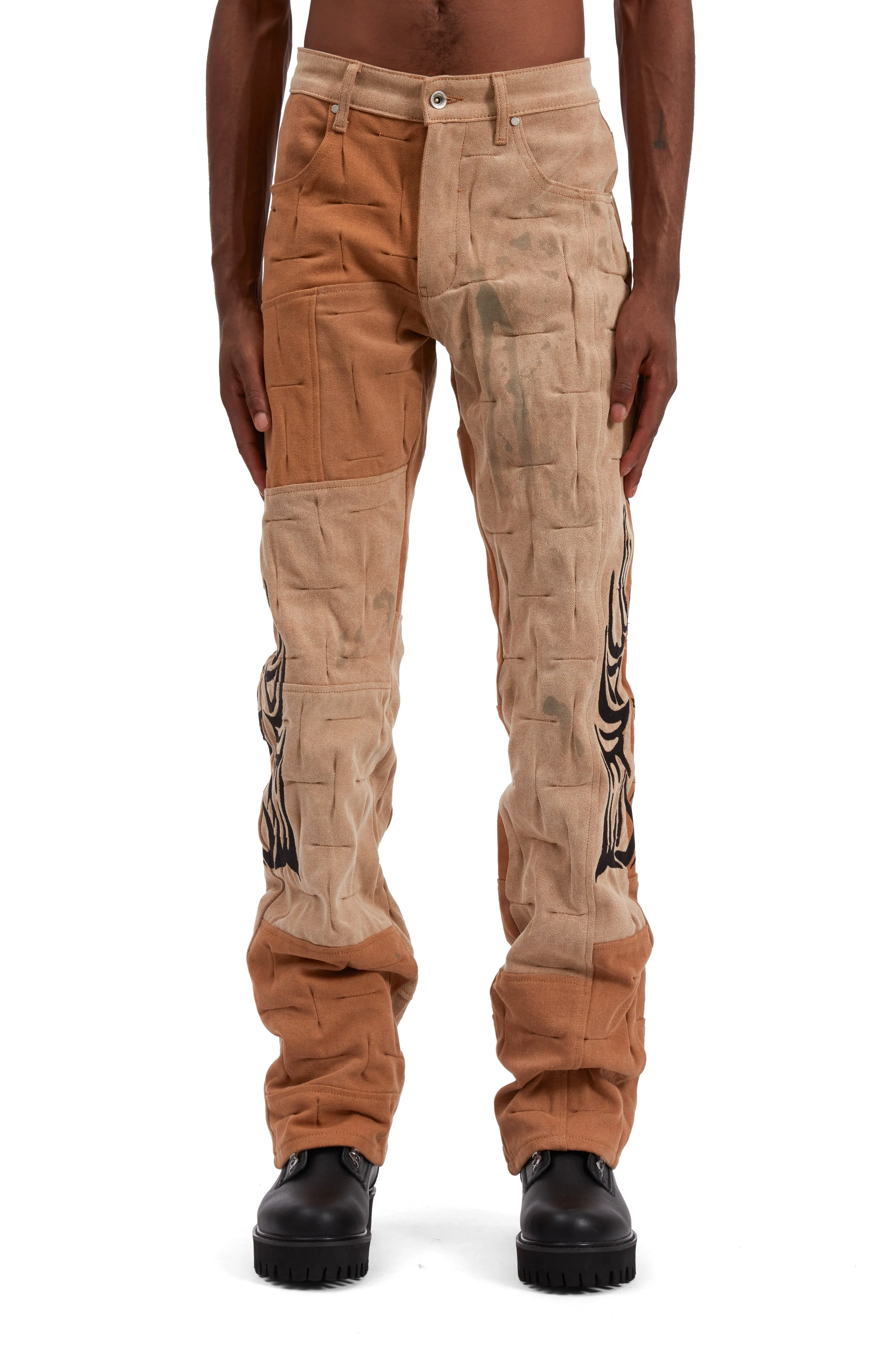 GATHERED WORK TROUSER