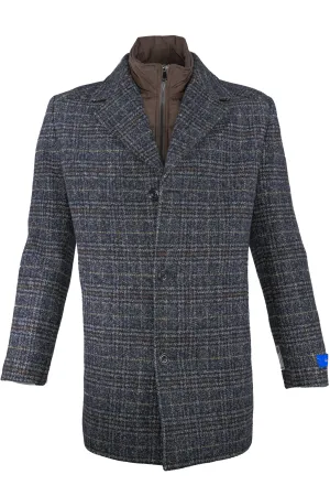 Giles & Jasper Hybrid Coat Plaid