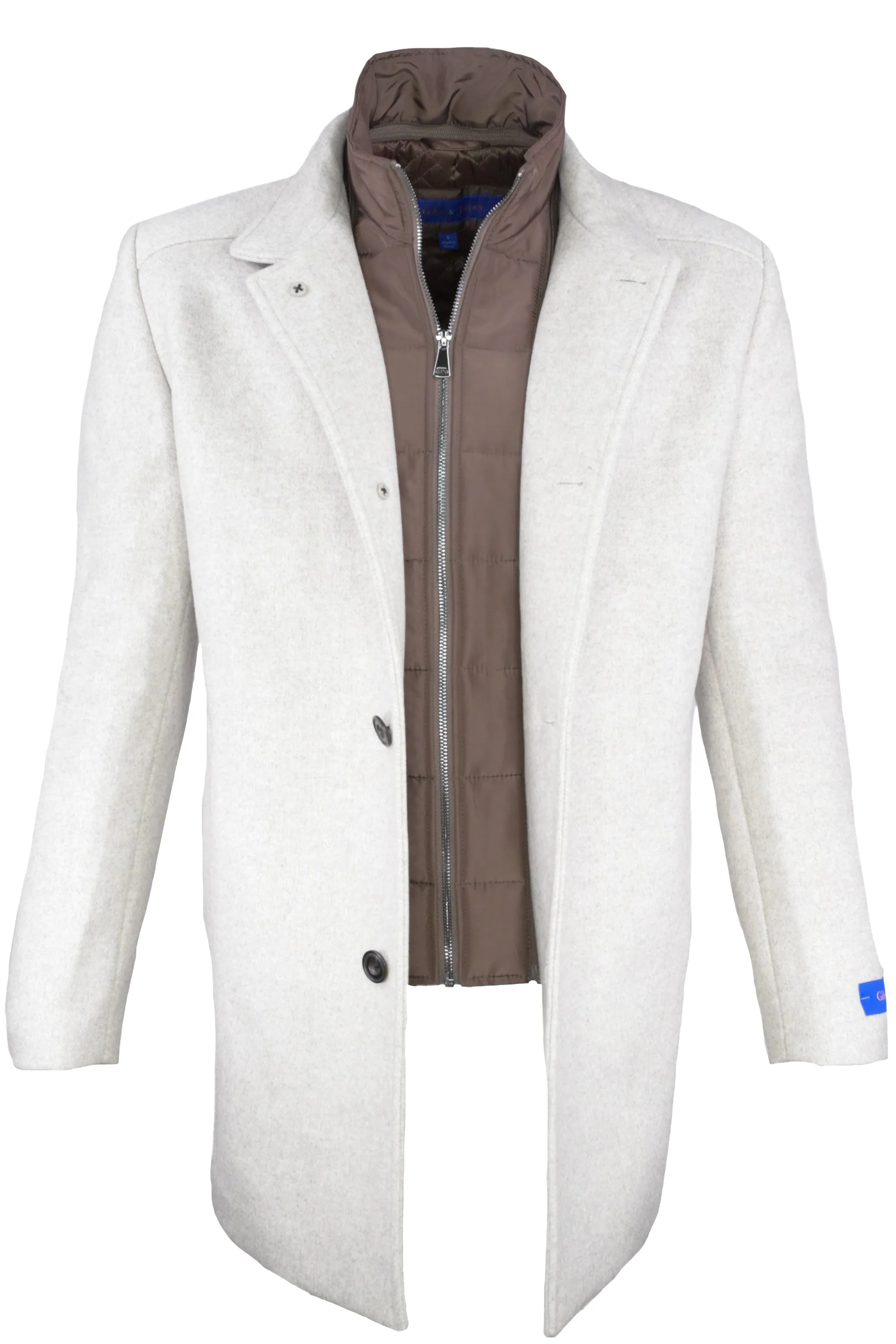 Giles & Jasper Hybrid Coat White