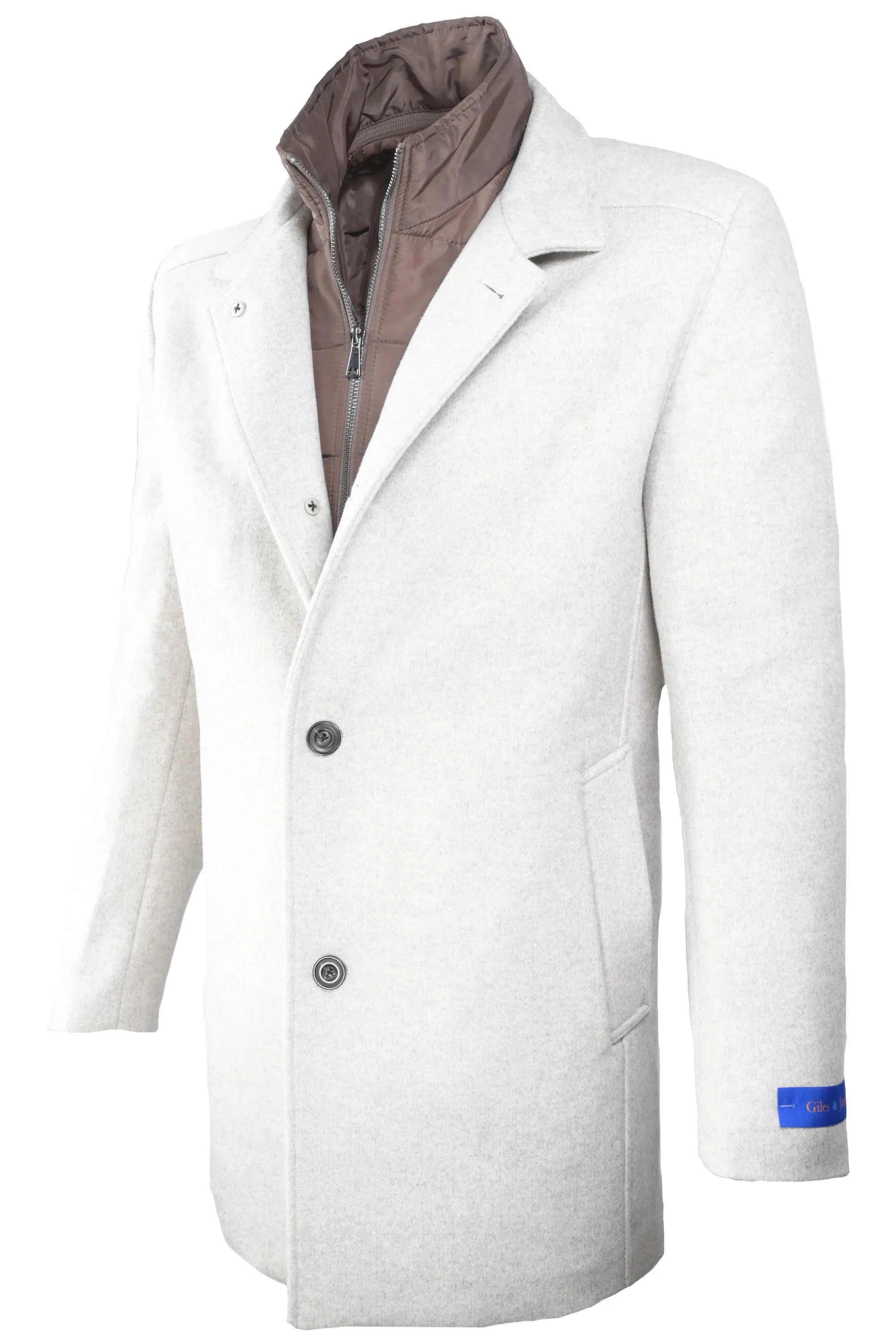 Giles & Jasper Hybrid Coat White