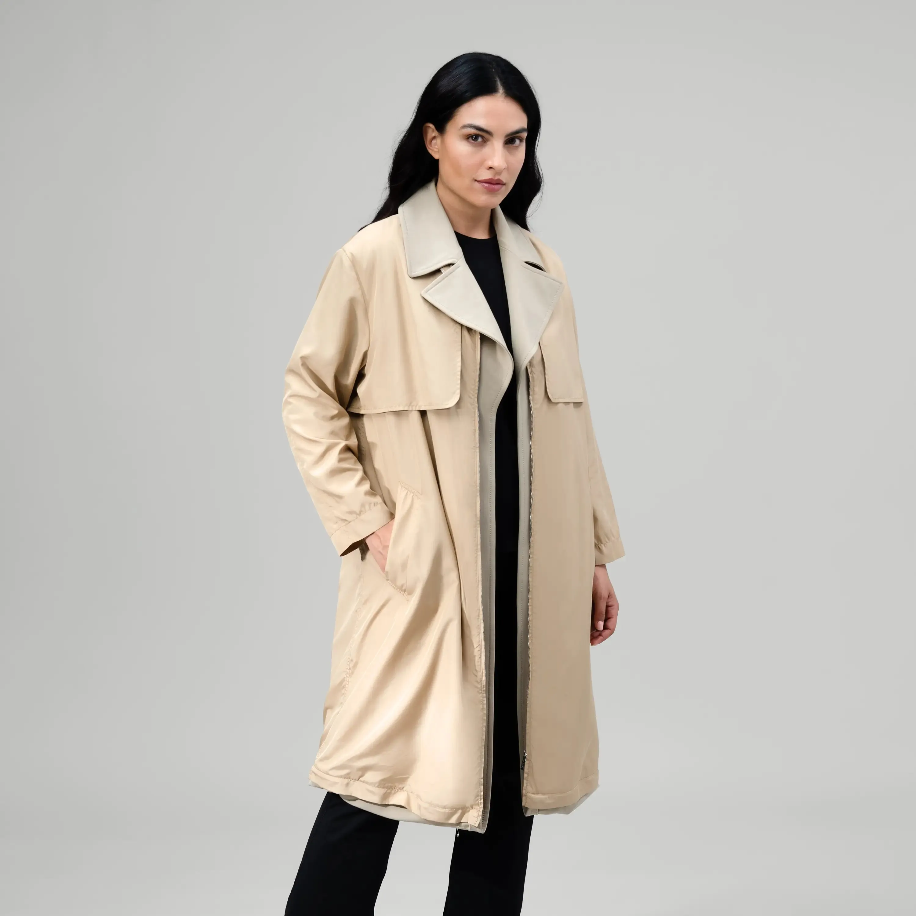 Gilet Hybrid Two Piece Trench - SEASONAL BEIGE