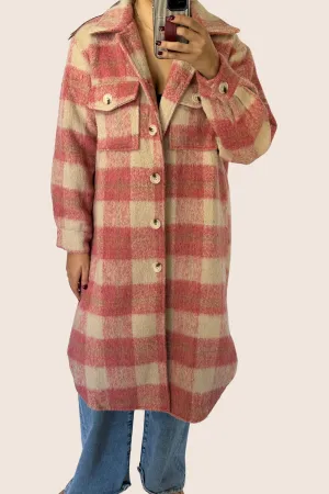 Gingham Pink Coat