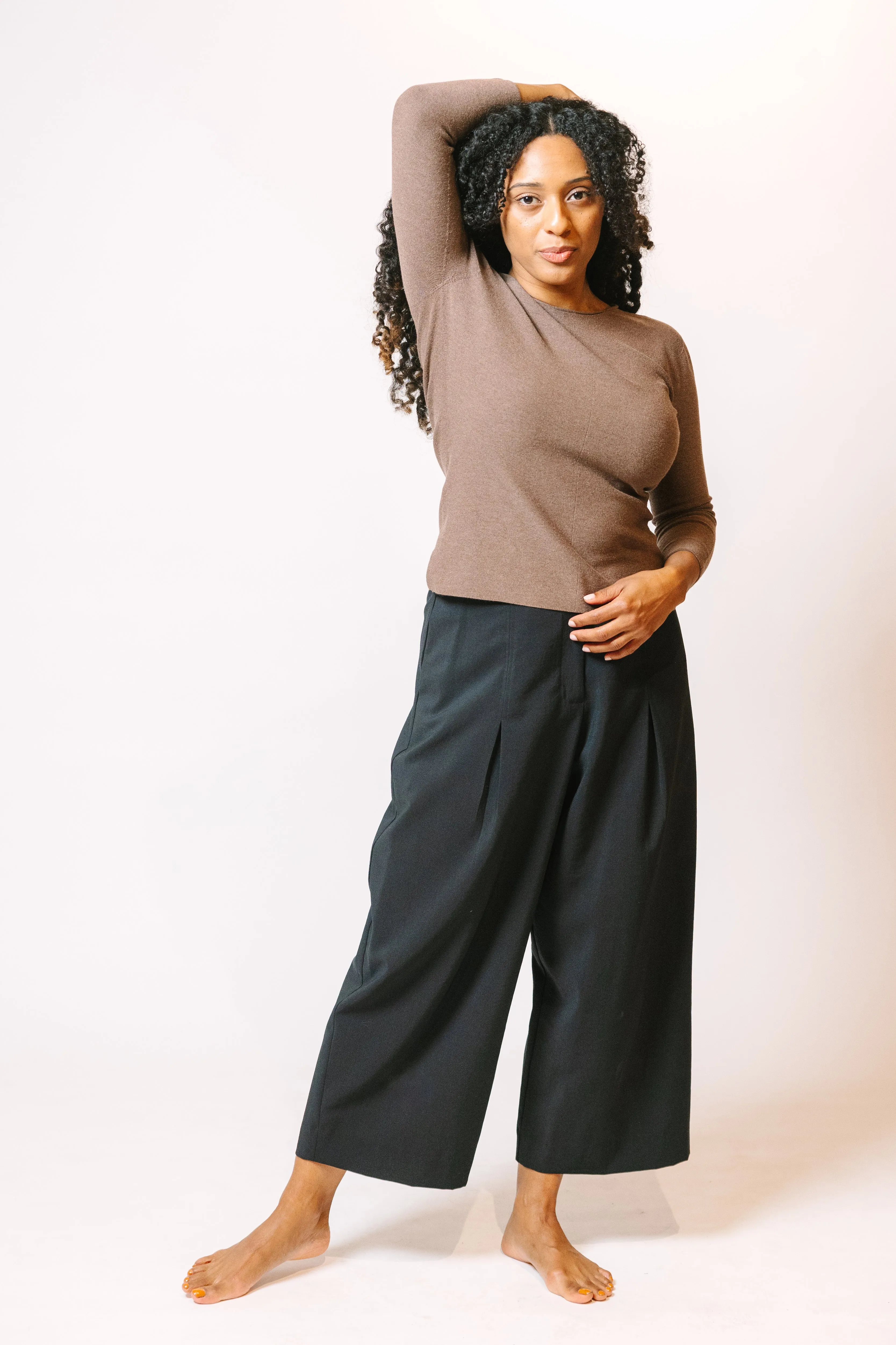 Glam Pant- Wide Leg Pant Stone