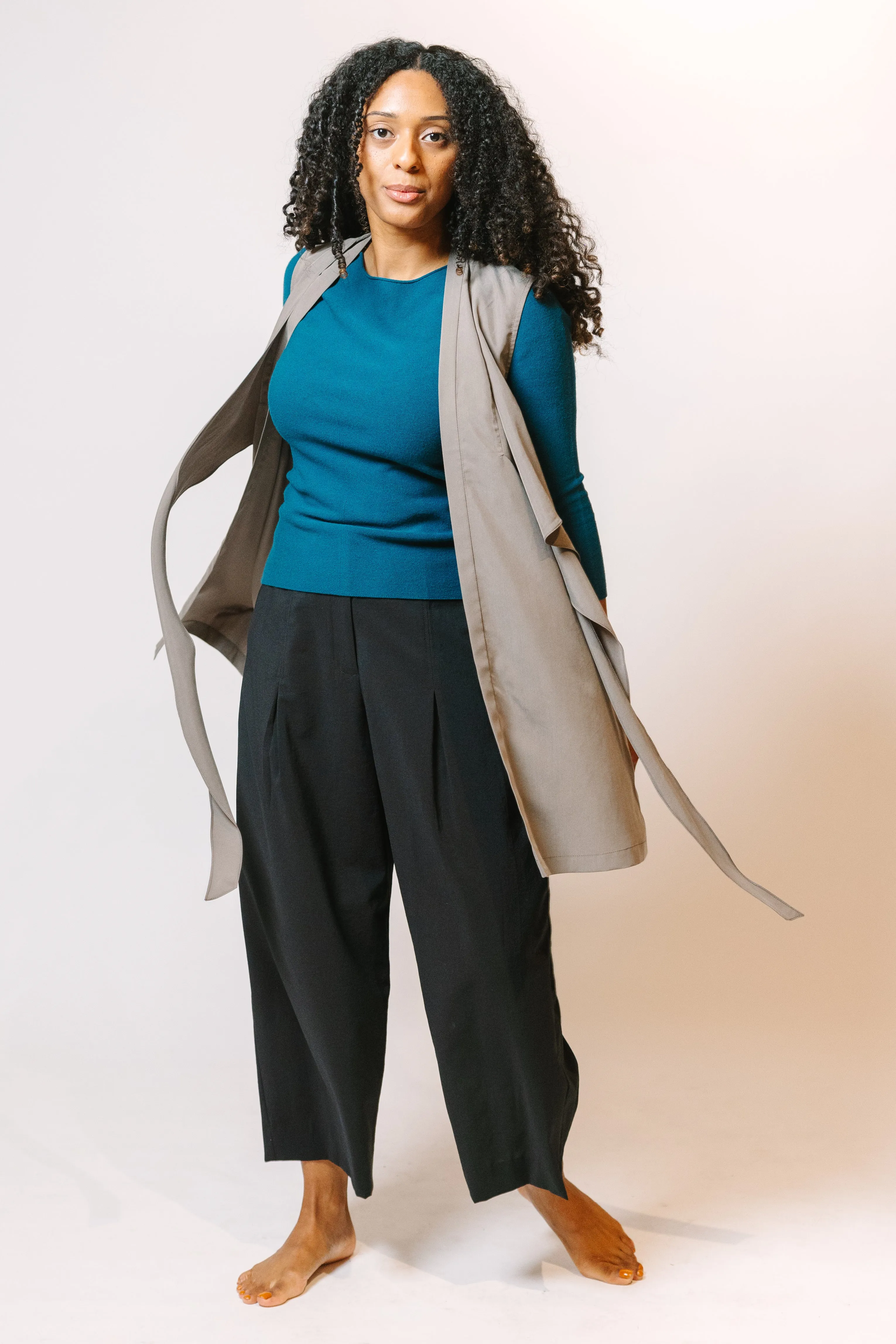 Glam Pant- Wide Leg Pant Stone