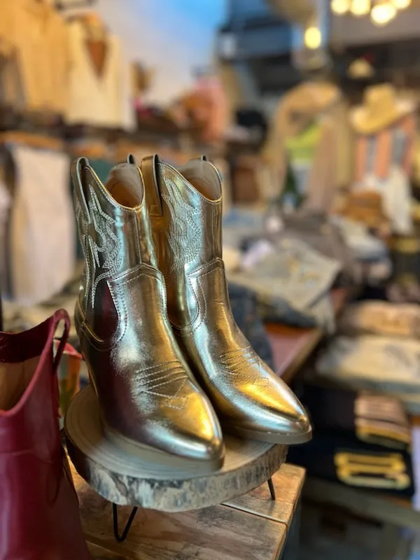 Gold Blazing Western Boot