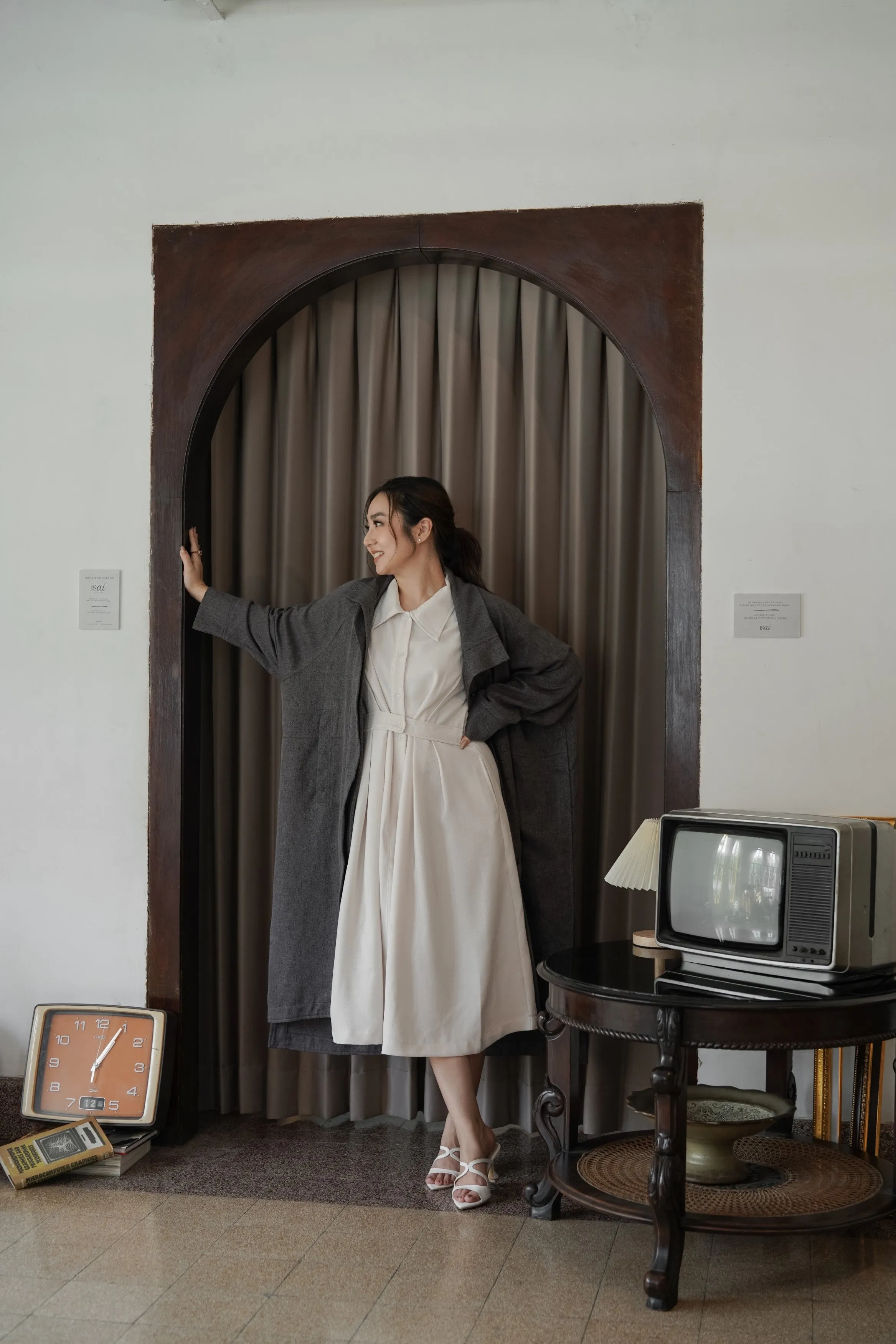 GRACE COAT DRESS IN SPACESHIP