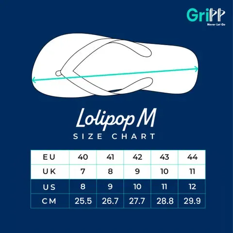 GriPP Lolipop M Men’s Sandals – Comfortable Rubber Footwear for Active Men (Model F)