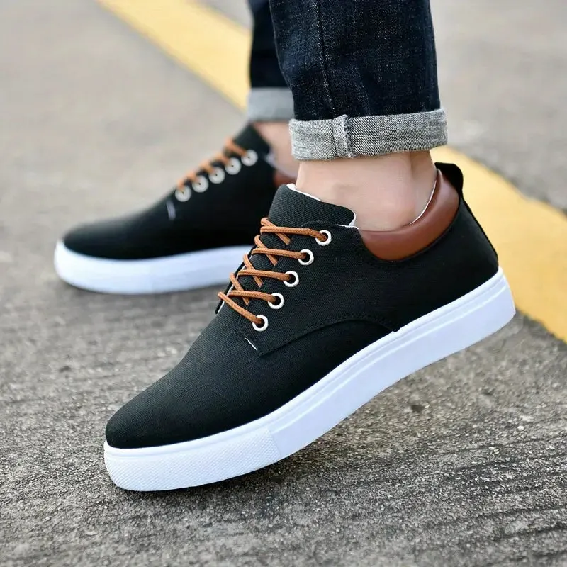 GS Casual Fabric | Alledaagse stoffen lente sneaker met veters voor heren