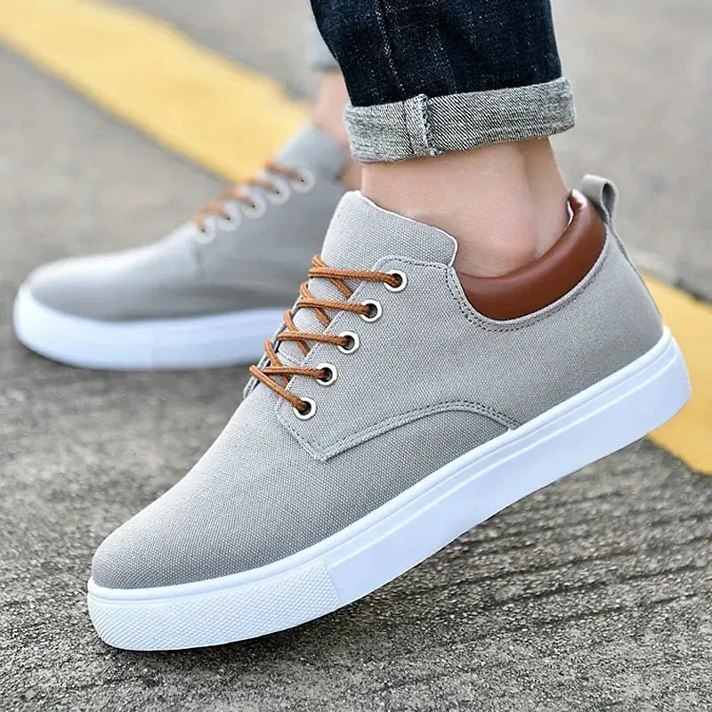 GS Casual Fabric | Alledaagse stoffen lente sneaker met veters voor heren