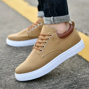 GS Casual Fabric | Alledaagse stoffen lente sneaker met veters voor heren