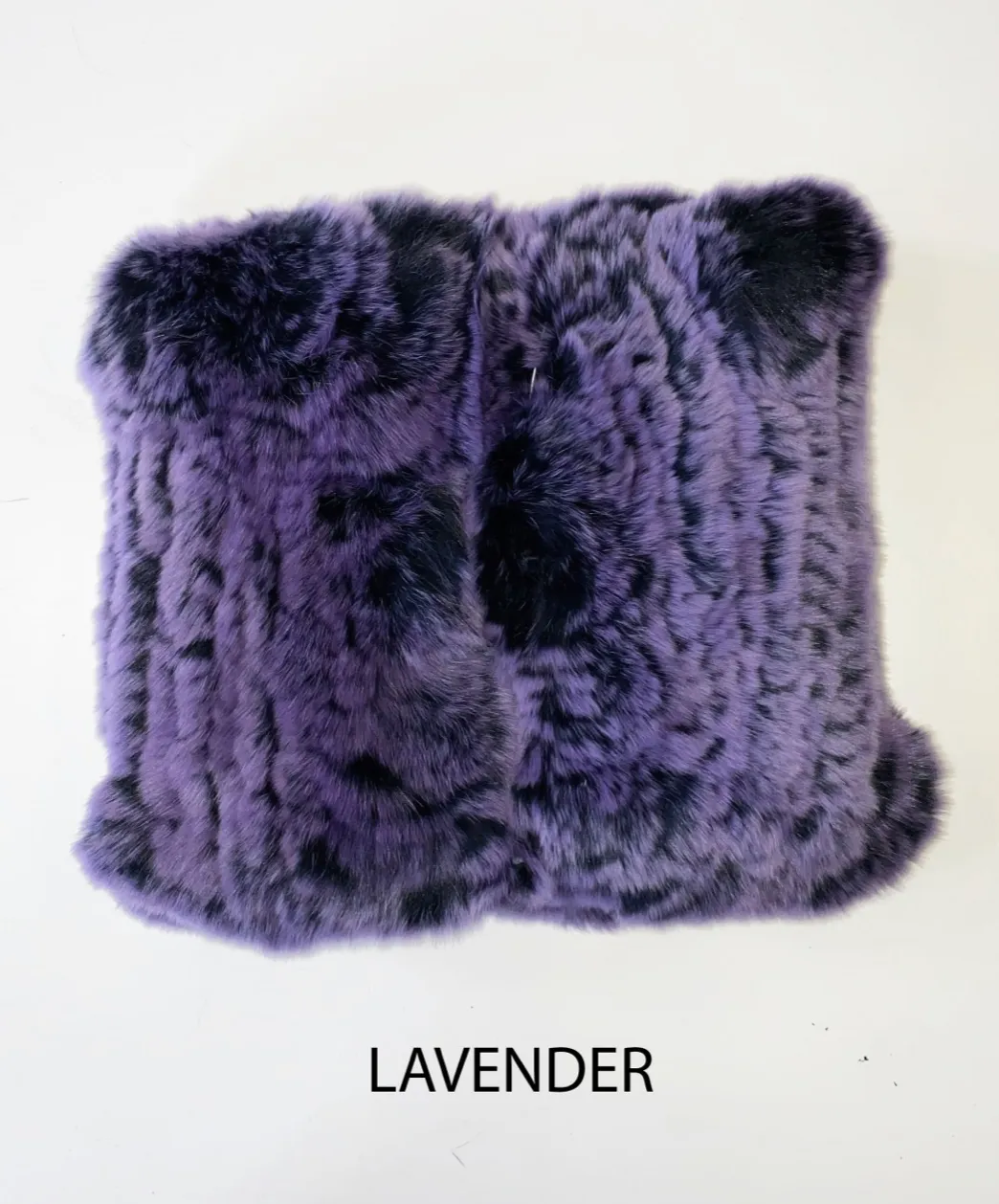 Hand Warmers, Genuine Rex Rabbit Fur, Multiple Colors - Linda Richards - Style  HW01