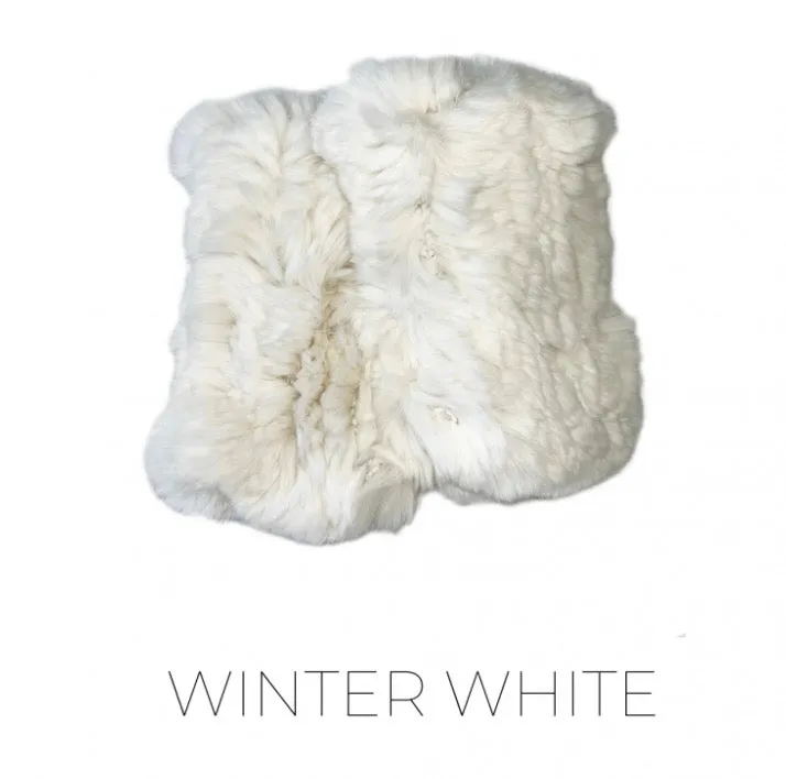 Hand Warmers, Genuine Rex Rabbit Fur, Multiple Colors - Linda Richards - Style  HW01