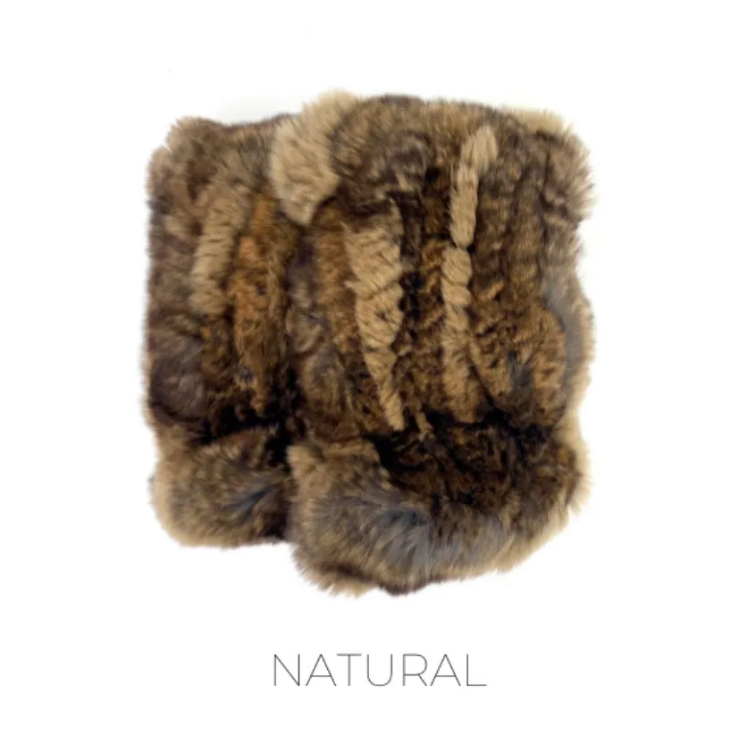 Hand Warmers, Genuine Rex Rabbit Fur, Multiple Colors - Linda Richards - Style  HW01
