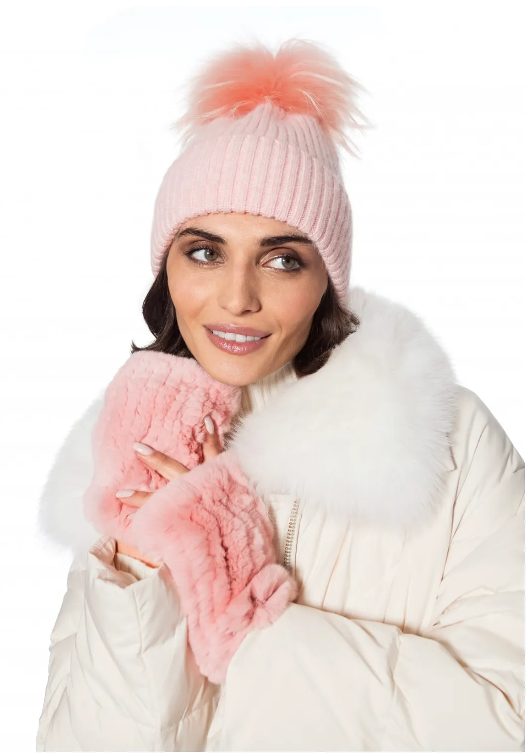 Hand Warmers, Genuine Rex Rabbit Fur, Multiple Colors - Linda Richards - Style  HW01