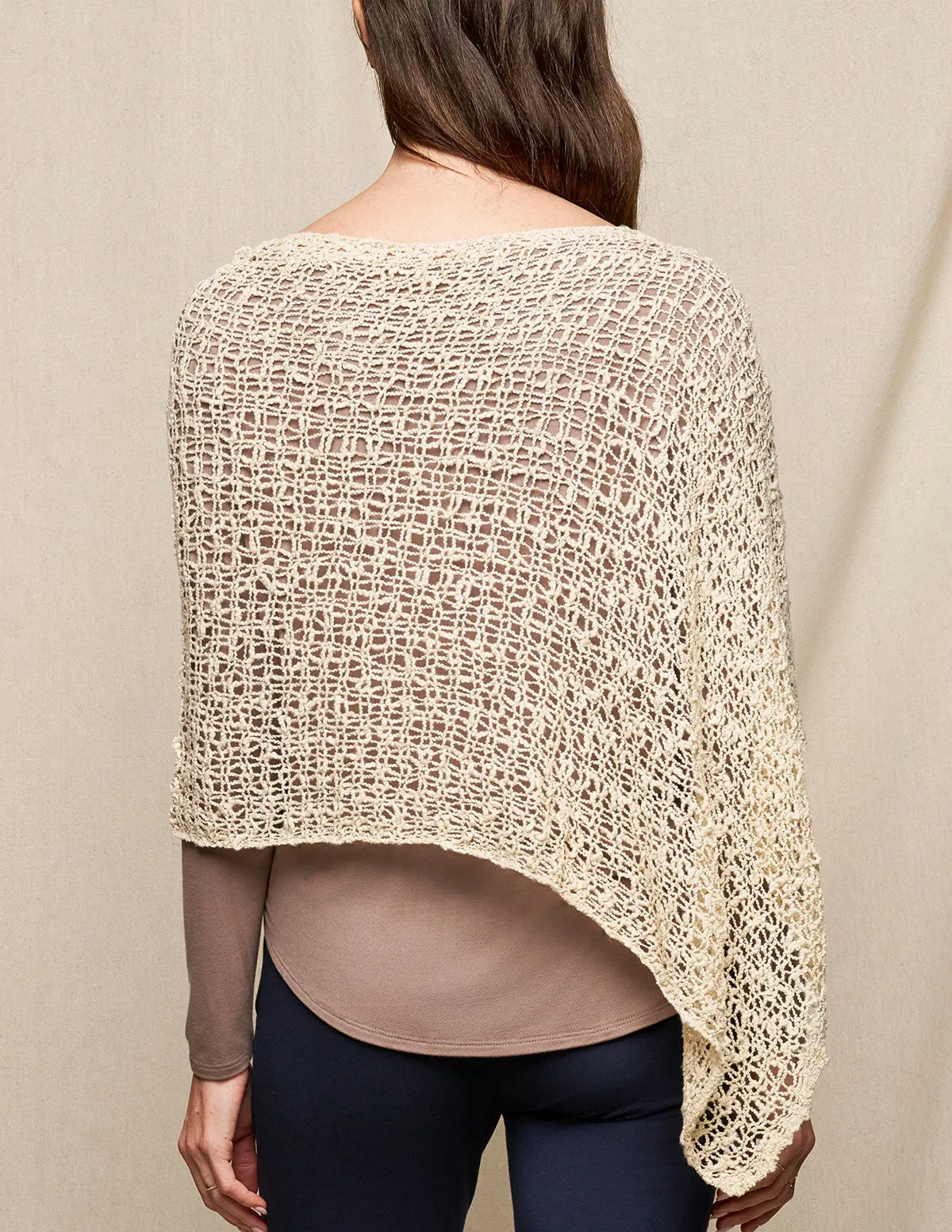 Handwoven Riva Knit Poncho