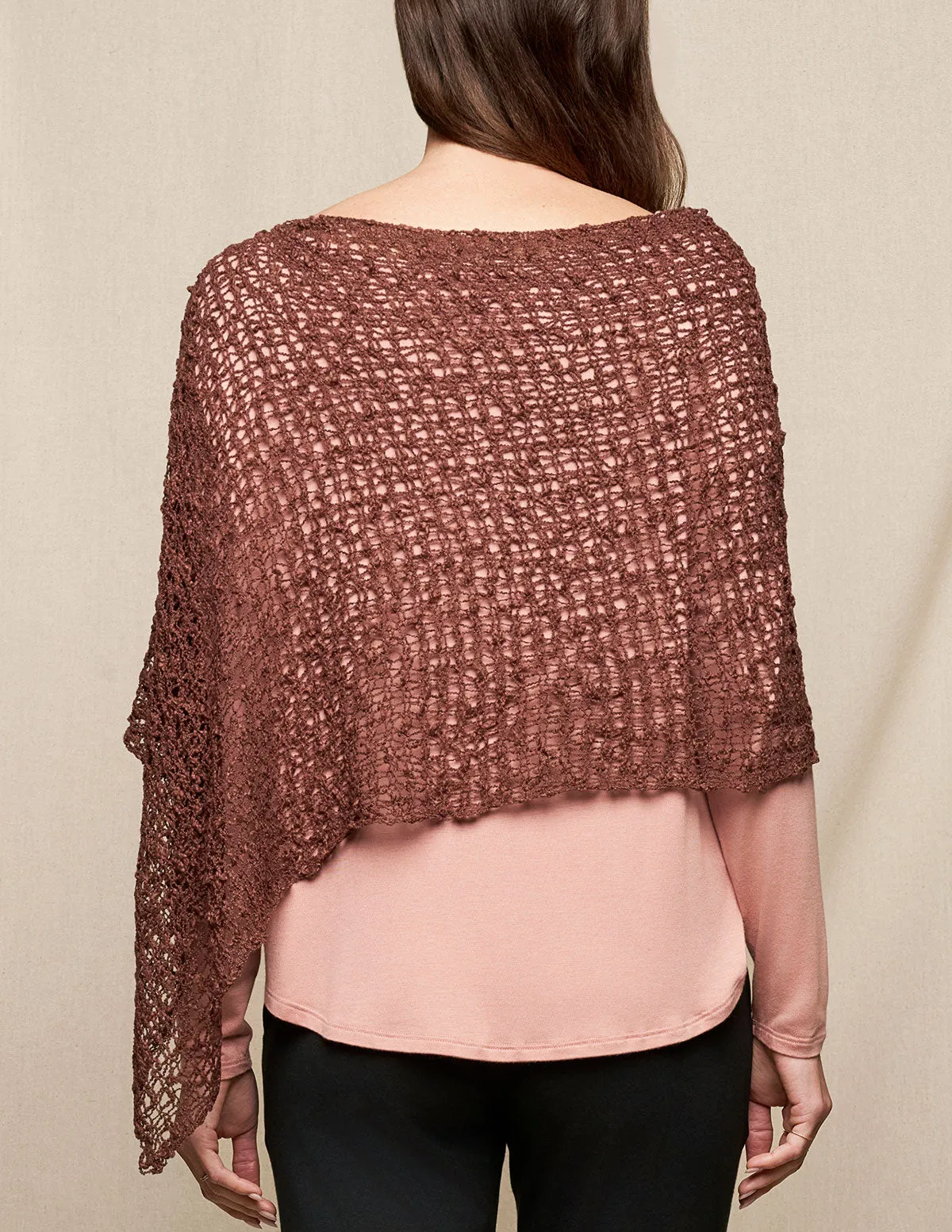 Handwoven Riva Knit Poncho