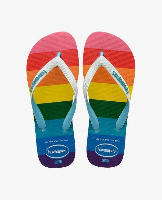 Havaianas Top Pride All Over Rainbow Flip Flops
