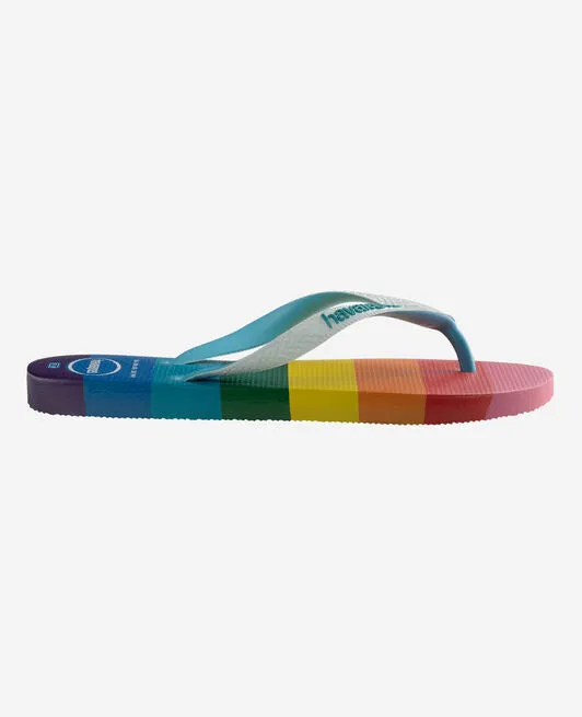 Havaianas Top Pride All Over Rainbow Flip Flops
