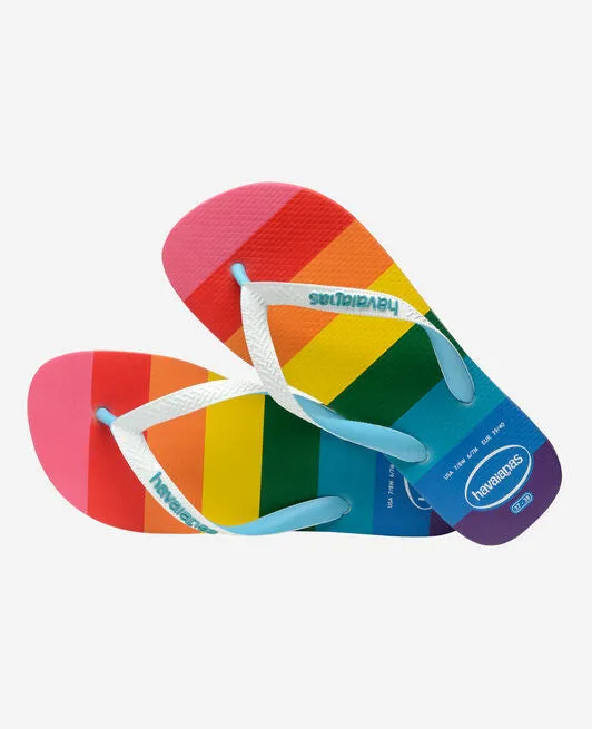 Havaianas Top Pride All Over Rainbow Flip Flops
