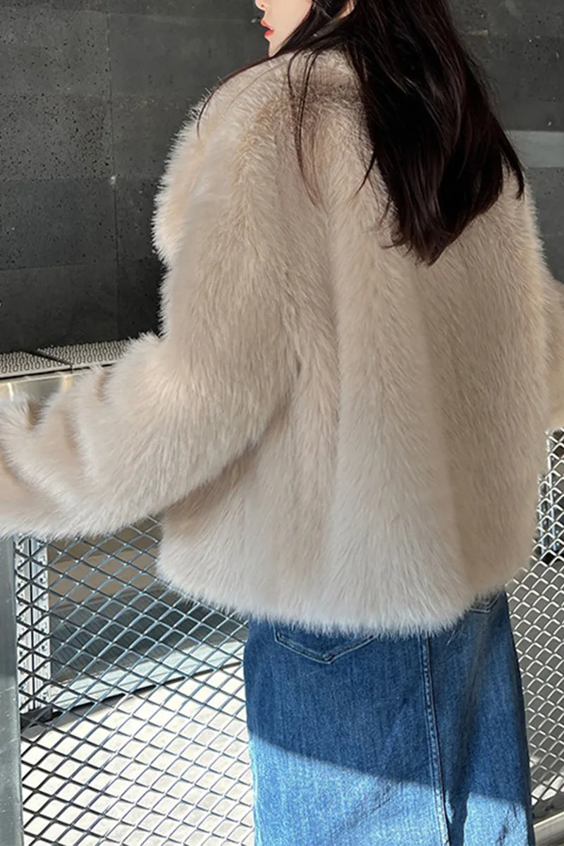 HCR1363 Luxe Faux Fur Jacket Outerwear
