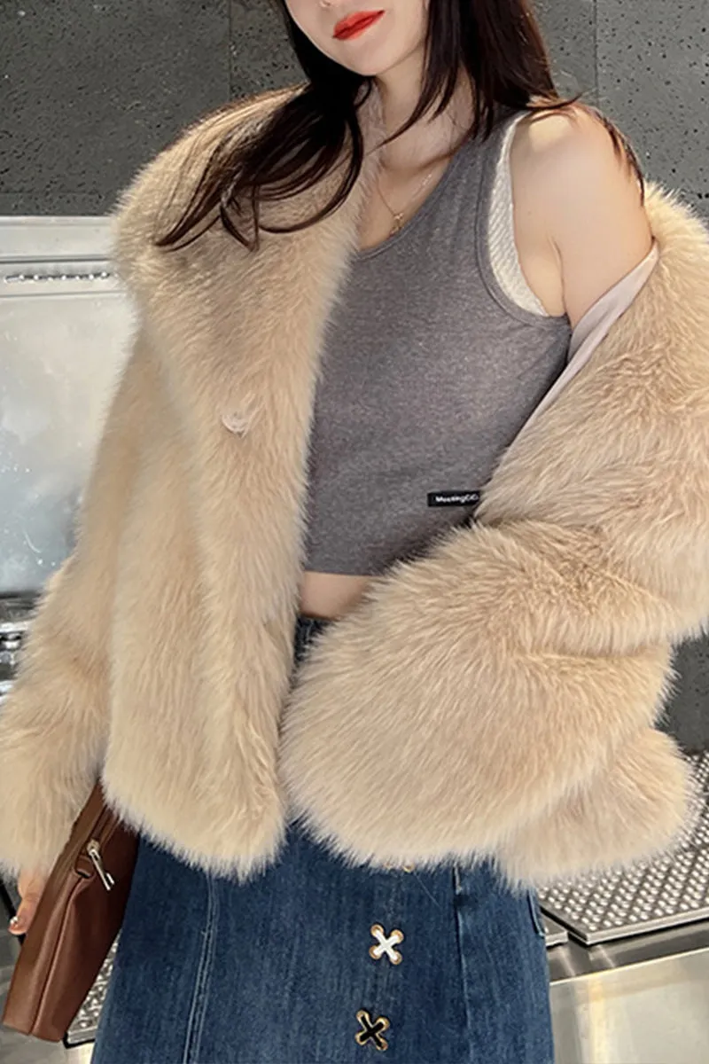 HCR1363 Luxe Faux Fur Jacket Outerwear