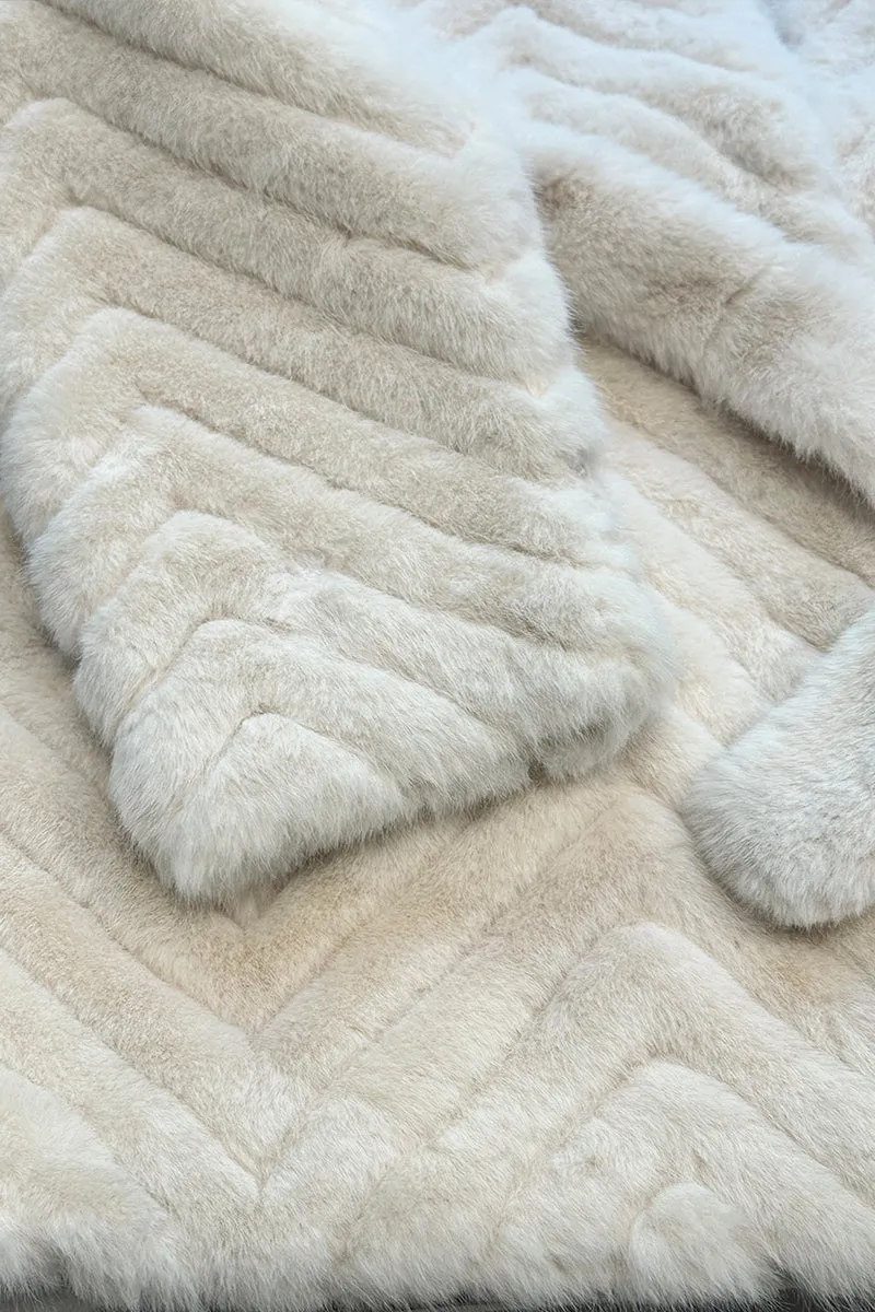 HCT004 Belted Faux Fur Coat Outerwear