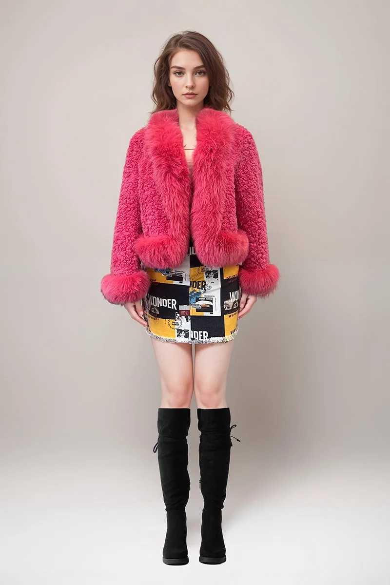 HCT006 Lapel Collar Faux Coat Outerwear
